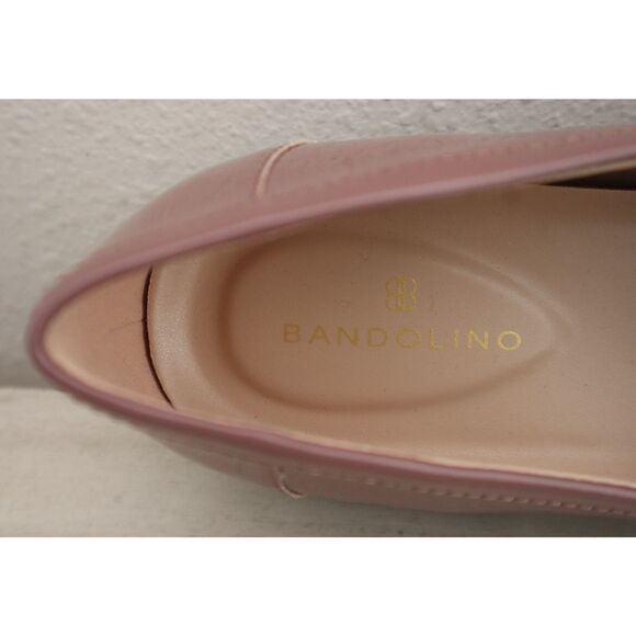 Bandolino Women's Sz 9M Pink/Mauve Patent Lindio Bow Slip-On Tailored Loafers - Picture 6 of 12